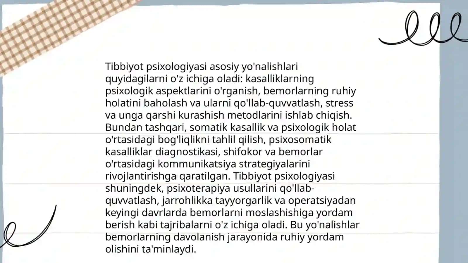 Psizogenetika va tibbiyot psixologiyasining masalalari 4
