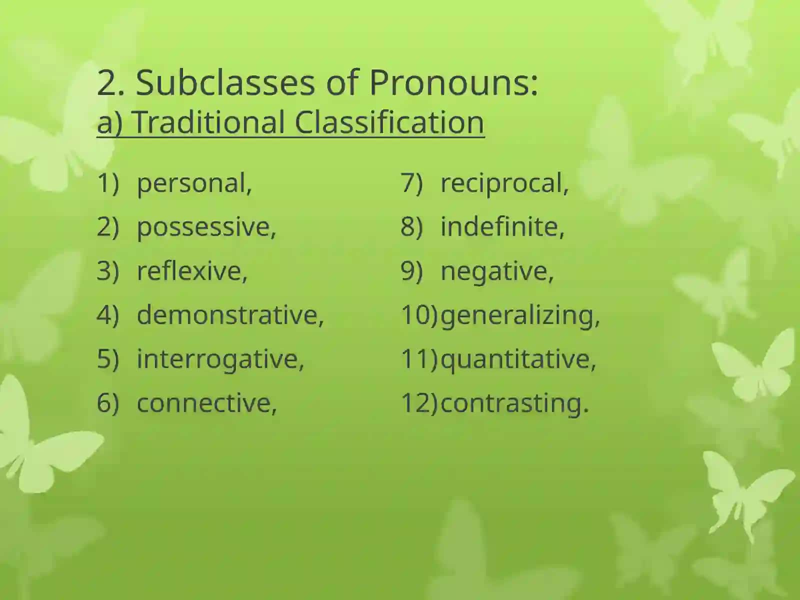 Lecture 12the Pronoun 4