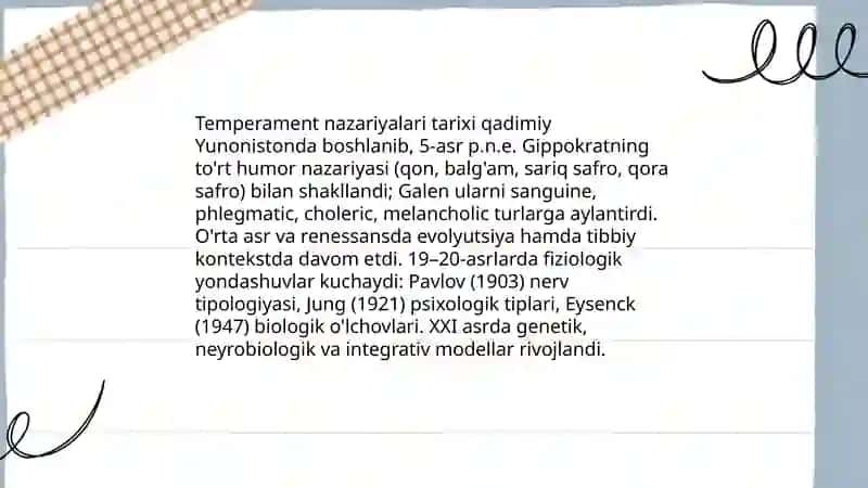 Temperament va uning nazariyalari 4
