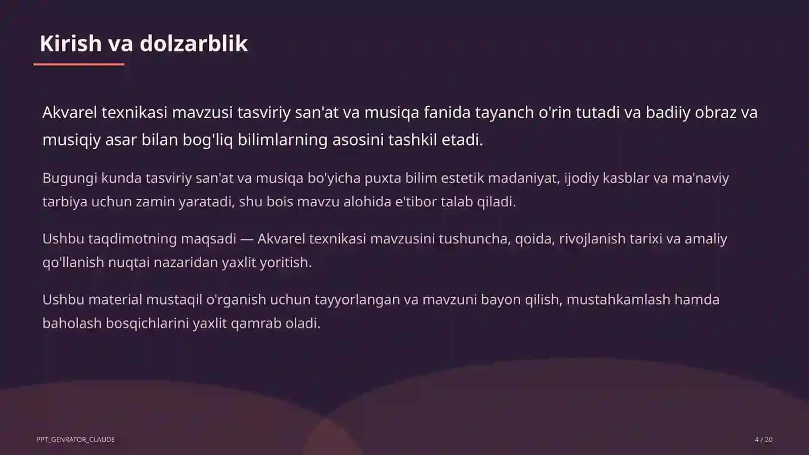 Akvarel texnikasi (5-sinf) 4