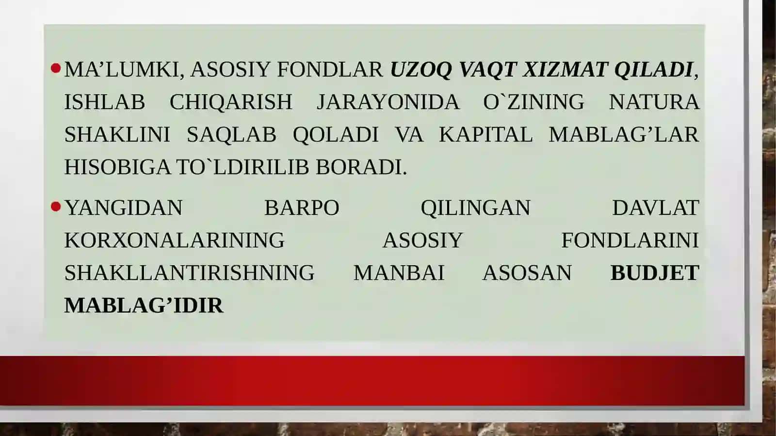 asosiyvositalarva boshqa oborotdan tashqari aktivlar tahlili 4