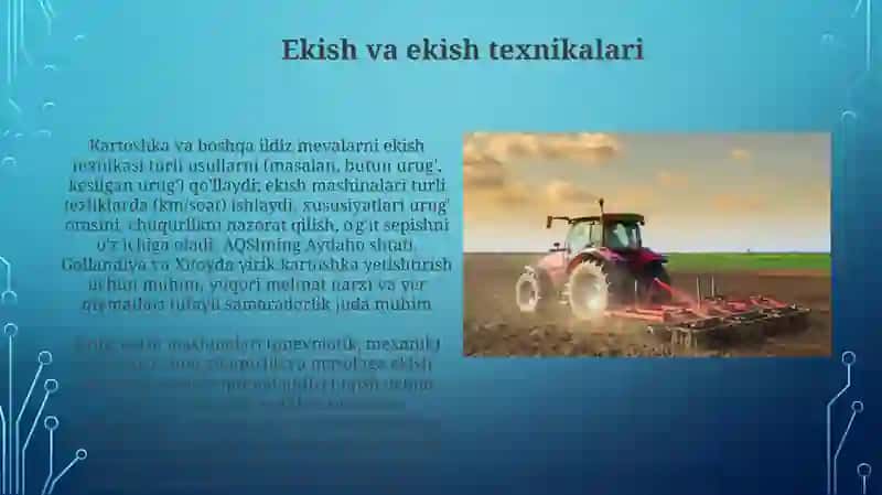 Tuproq tayyorlash texnikasi 4