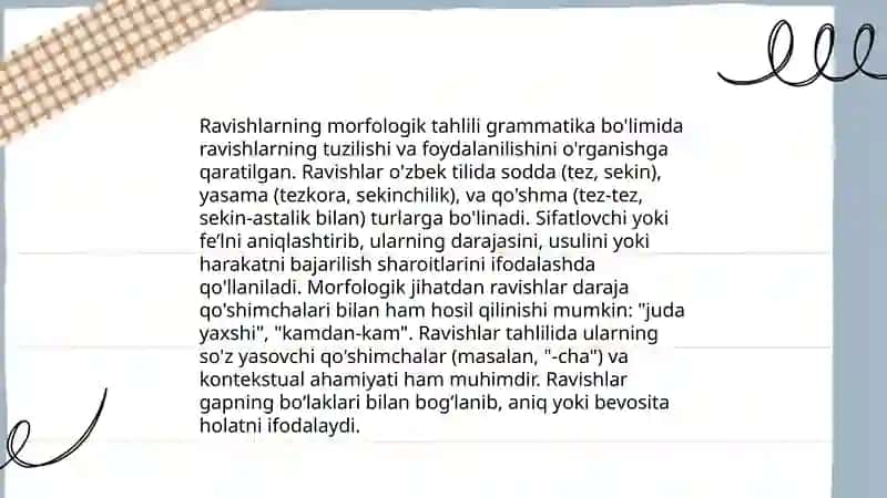 Ravish so‘z turkumi 4