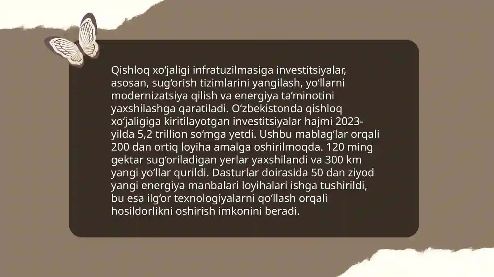 Qishloq xo‘jaligida investitsiya turlari 4