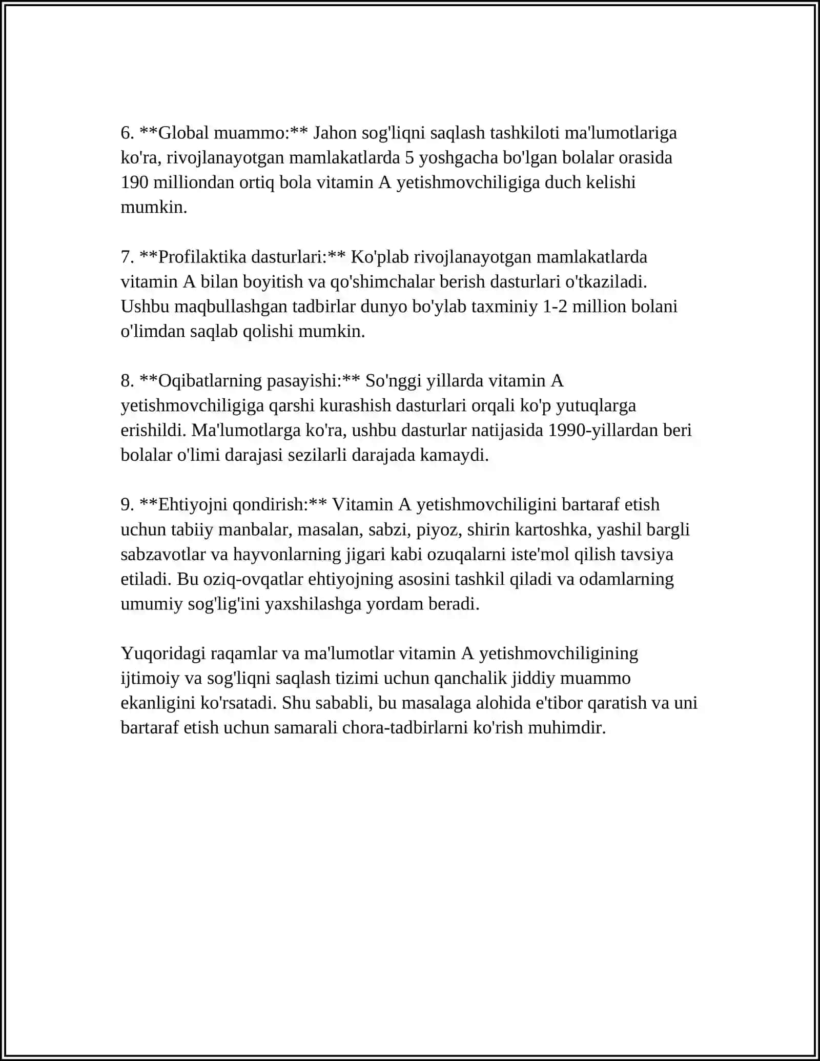 BOLALARDA VITAMINLAR YETISHMOVCHILIGINING OQIBATLARI 4