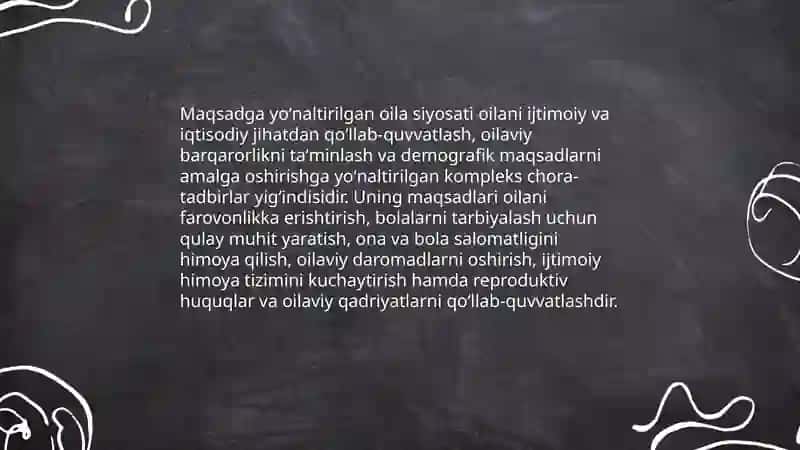 Qishloq joylardagi oilalarni qoʻllab-quvvatlash strategiyalari 4