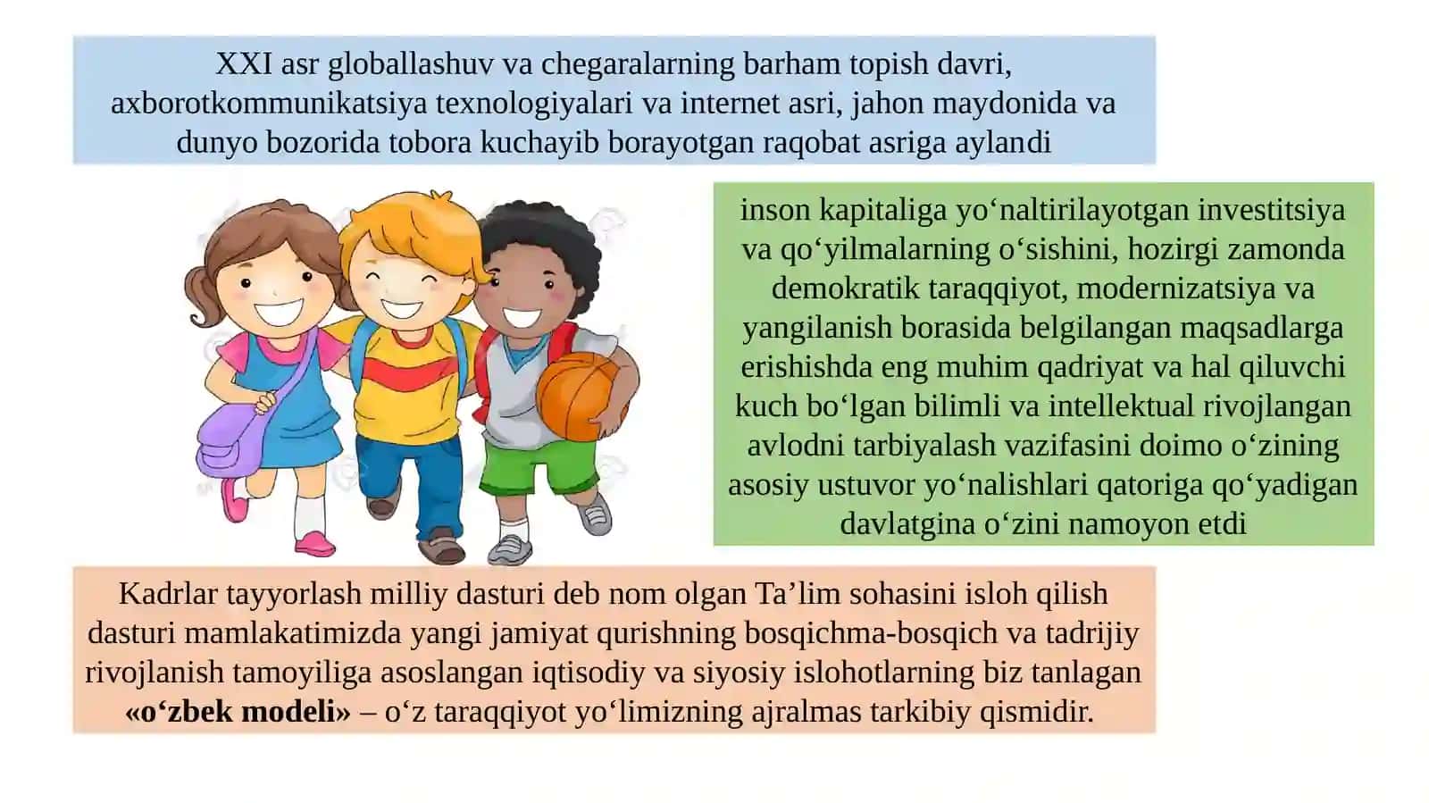 Mustaqillik yillarida O’zbekiston Respublikasi taʼlim tizimi 4