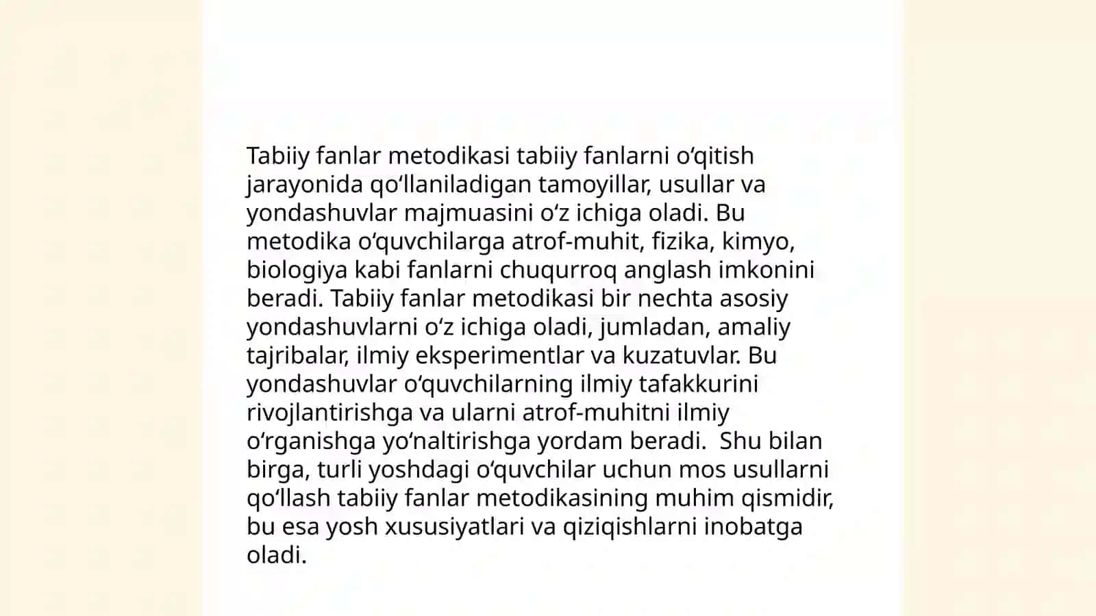 Tabiiy fanlar nazariyasi va metodikasi 4