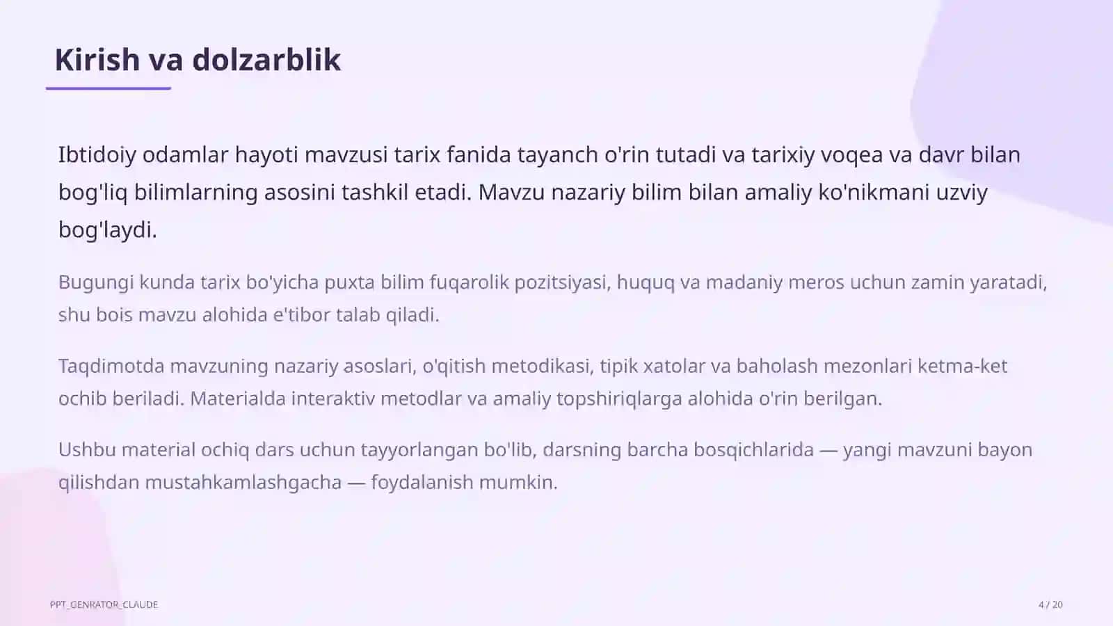 Ibtidoiy odamlar hayoti (5-sinf) 4