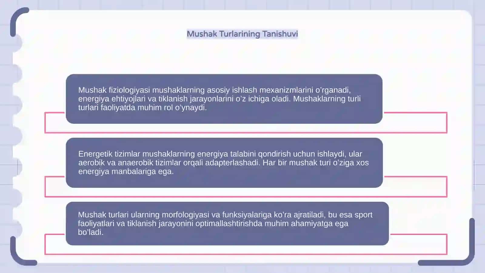 Mushak fiziologiyasi va uning energetik tizimlari 4