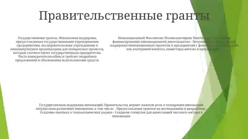 Инноватсион Фаолиятни Молиялаштириш Манбалари 4