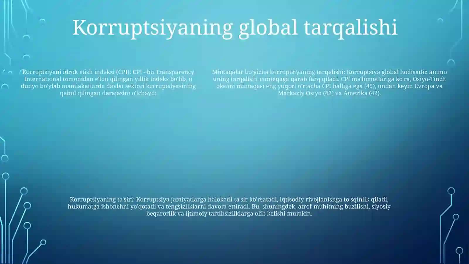 Xalqaro Miqyosda Korrupsiyaga Bo’Lgan Munosabat.(DavlatlarMisolida) 4