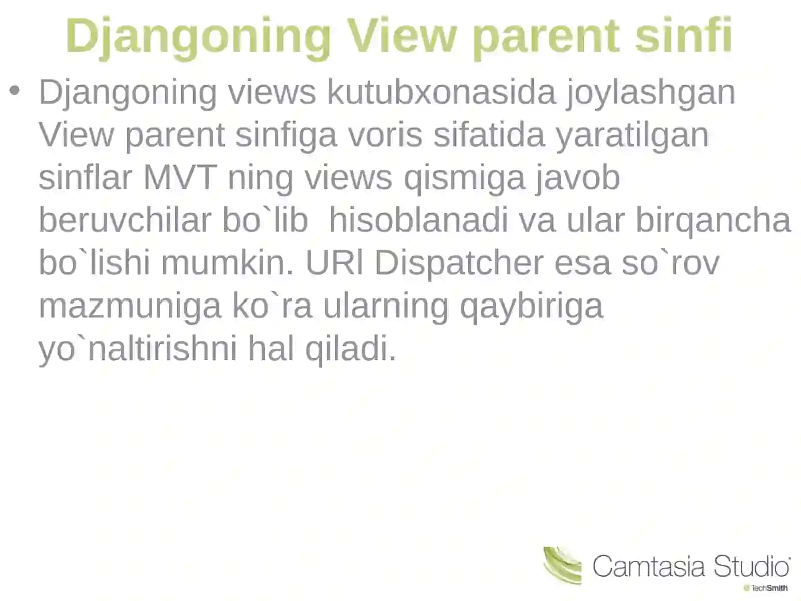 Djangoda Viewslar bilan ishlash 4
