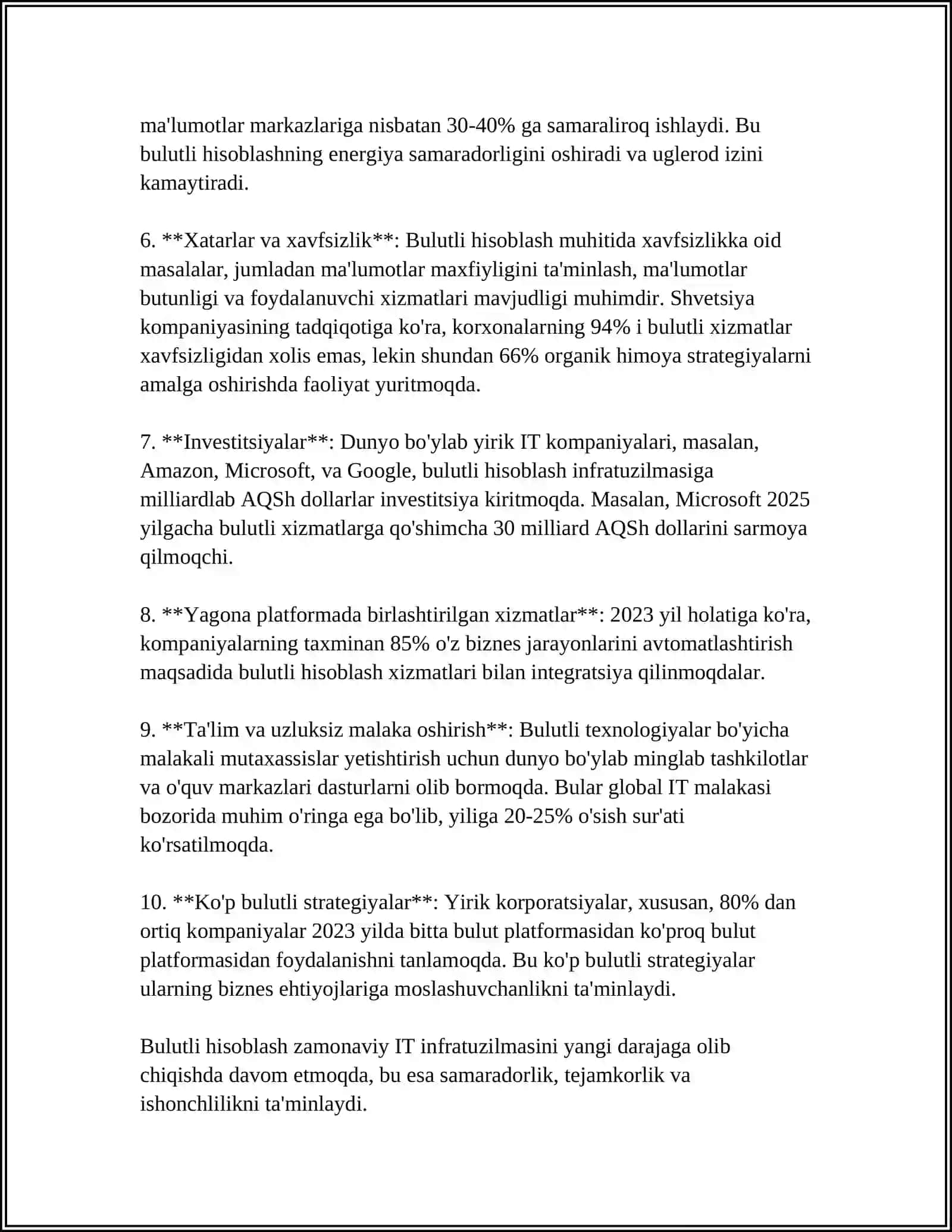 BULUTLI TEXNOLOGIYALARNING ASOSIY TURLARI 4