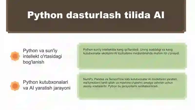Python dasturlash tilida sun'iy intellekt 4