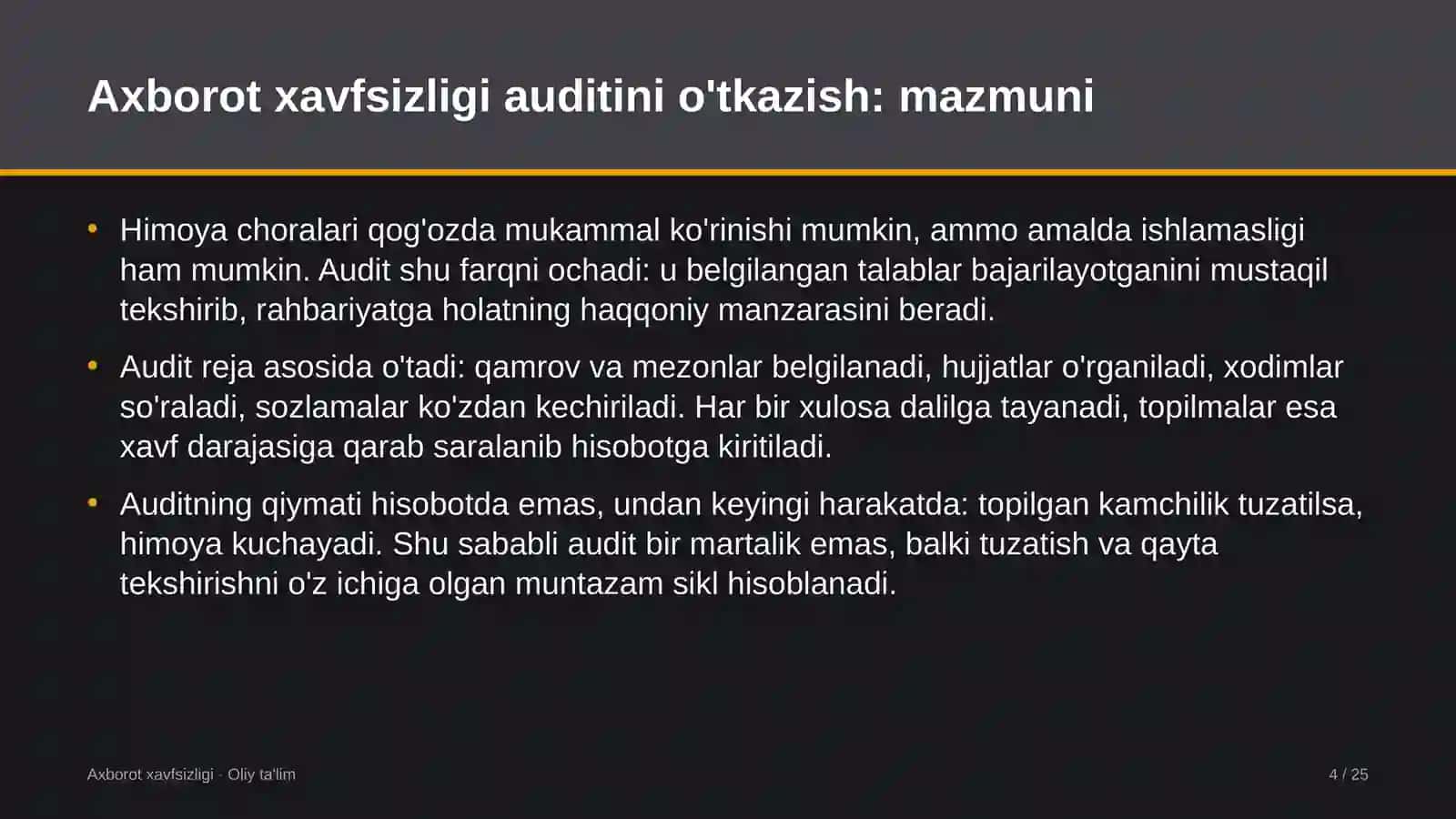 yuqumli kasalliklar shifoxonalarida axborot xavfsizligi auditini o'tkazish 5040 4