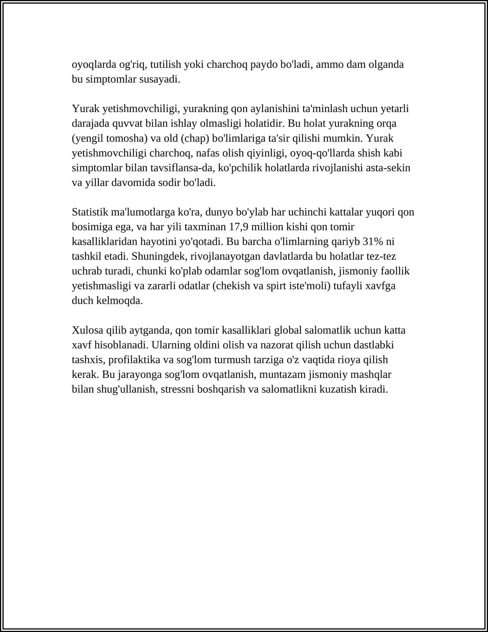 QON TOMIR KASALLIKLARIDA BEMORNI PARVARISH QILISH 4