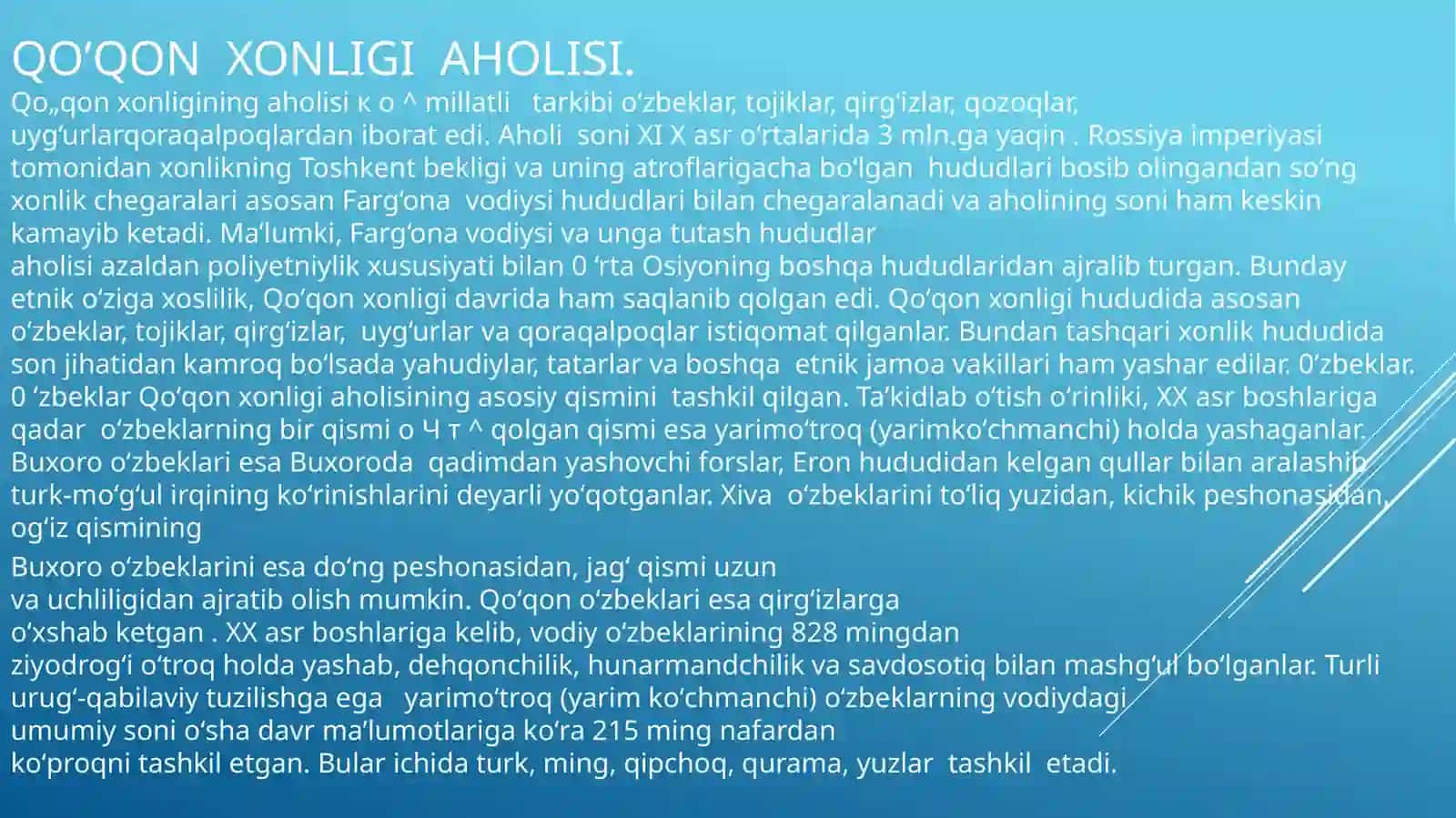 QO’QON XONLIGIAHOLISI VA MASHG’ULOTI 4