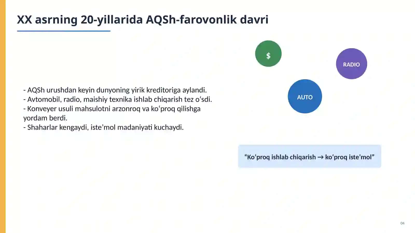 XX asr G‘arb davlatlarining iqtisodiy va siyosiy o‘zgarishlari 4