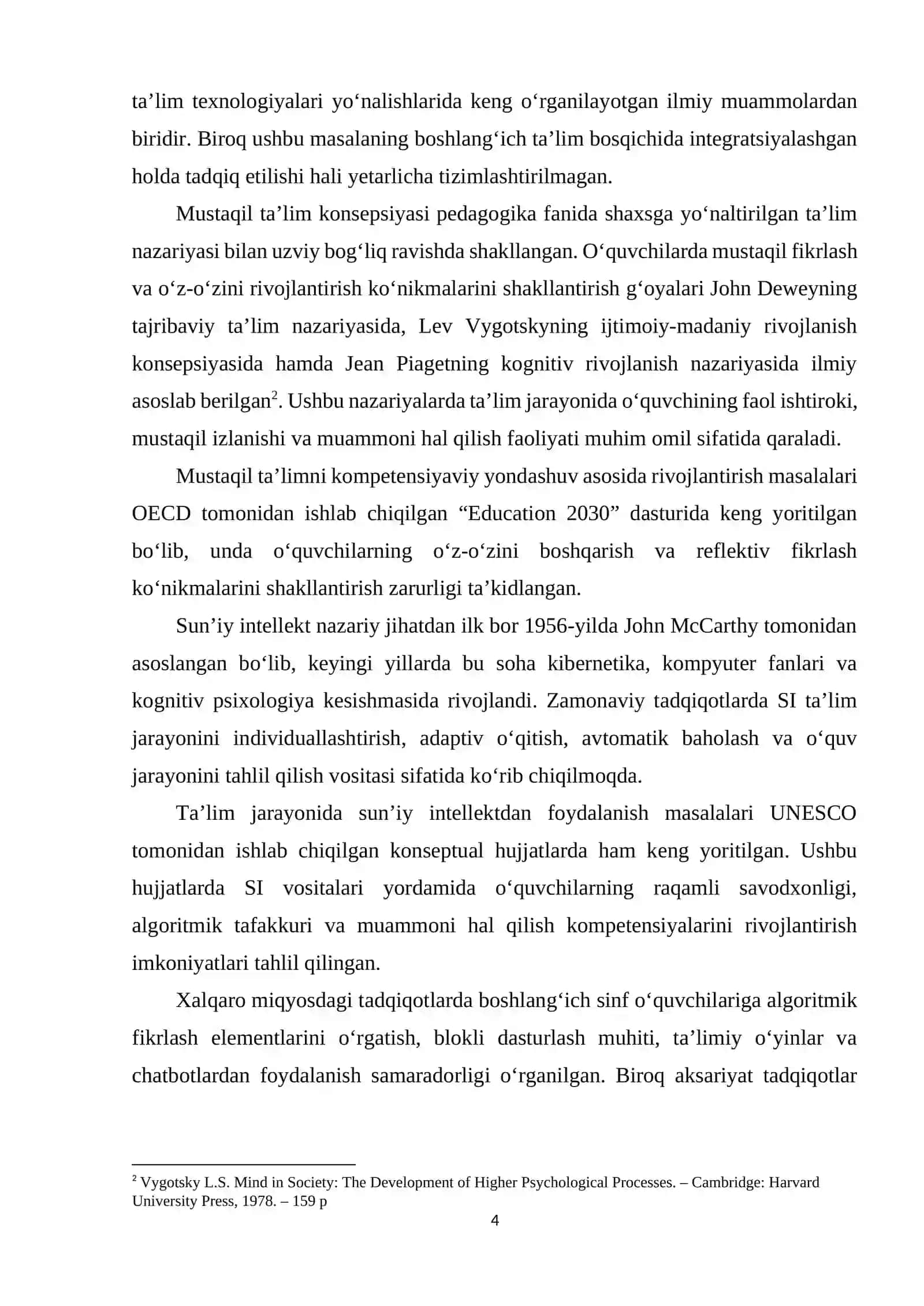 MUSTAQIL TA'LIM VA SUN'TY INTELLEKT KO'NIKMALARINING NAZARIY ASOSLARI 4