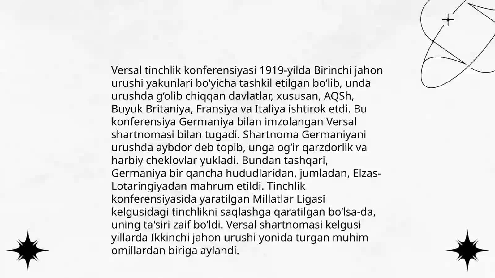 Birinchi Jahon Urushining tugashi va Frantsiyaning roli 4