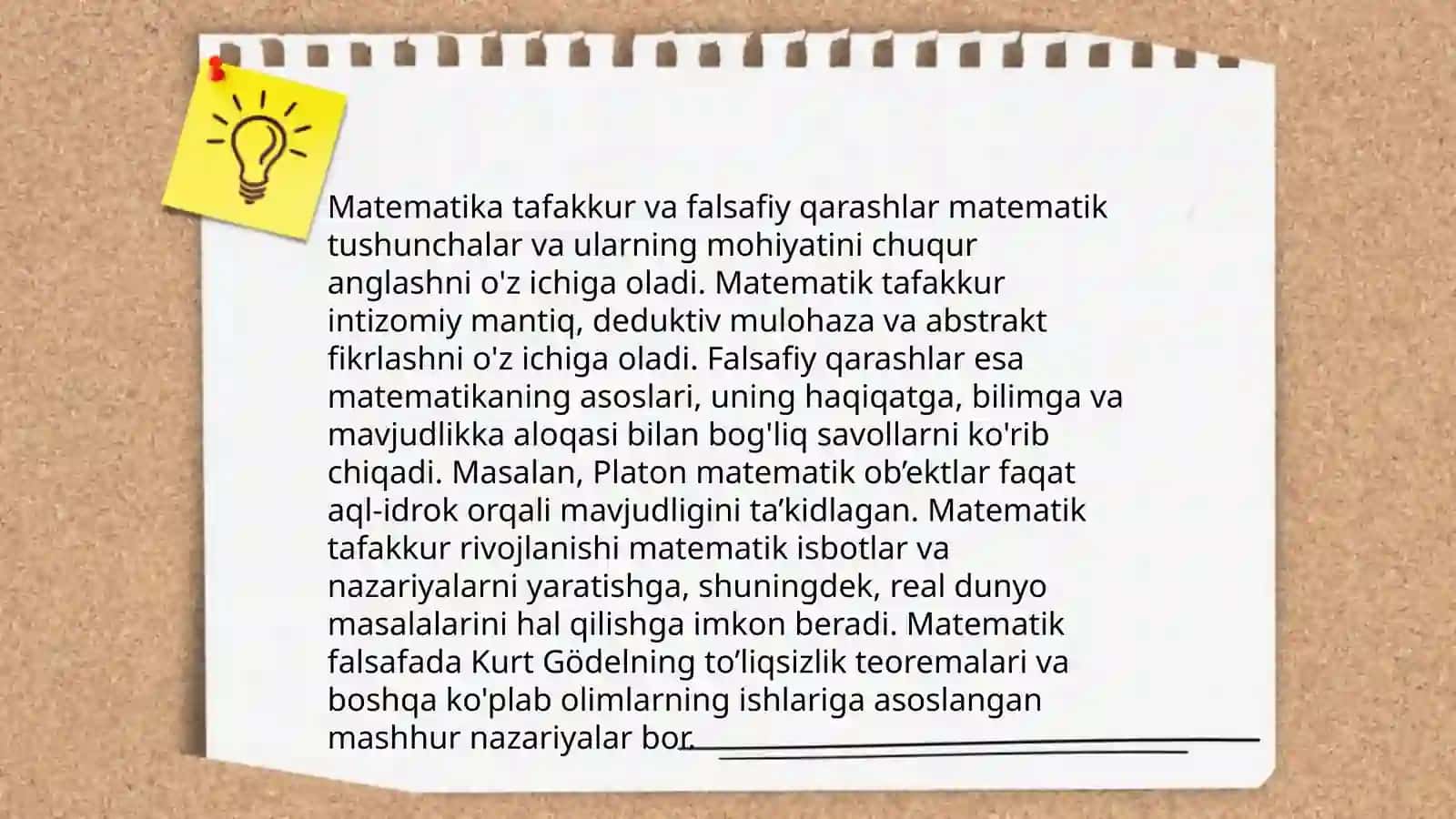 SHARQ MUTAFAKKIRLARINING MATEMATIKAGA OID QARASHLARI 4