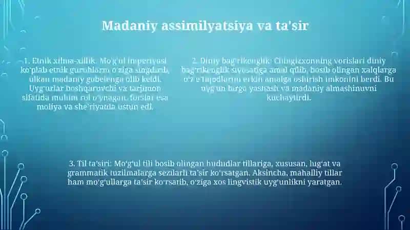 Chingizxon O'Limidan Keyin Mo'G'Ullar Imperiyasi 4
