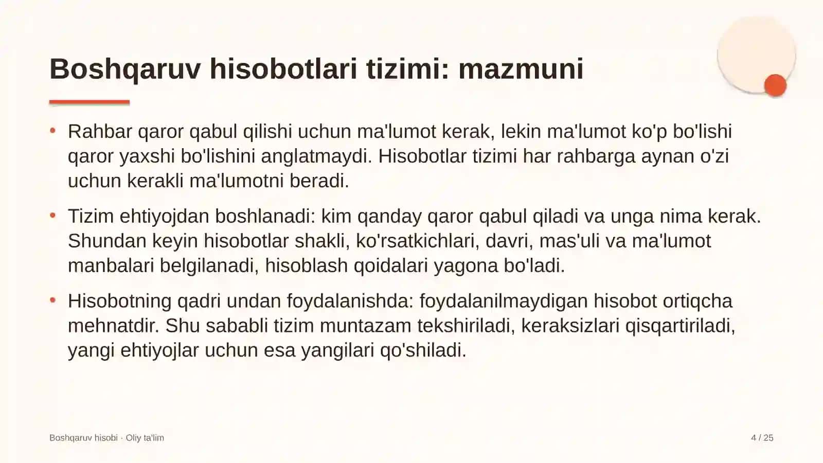 Limonchilikda boshqaruv hisobotlari tizimini yaratish 4