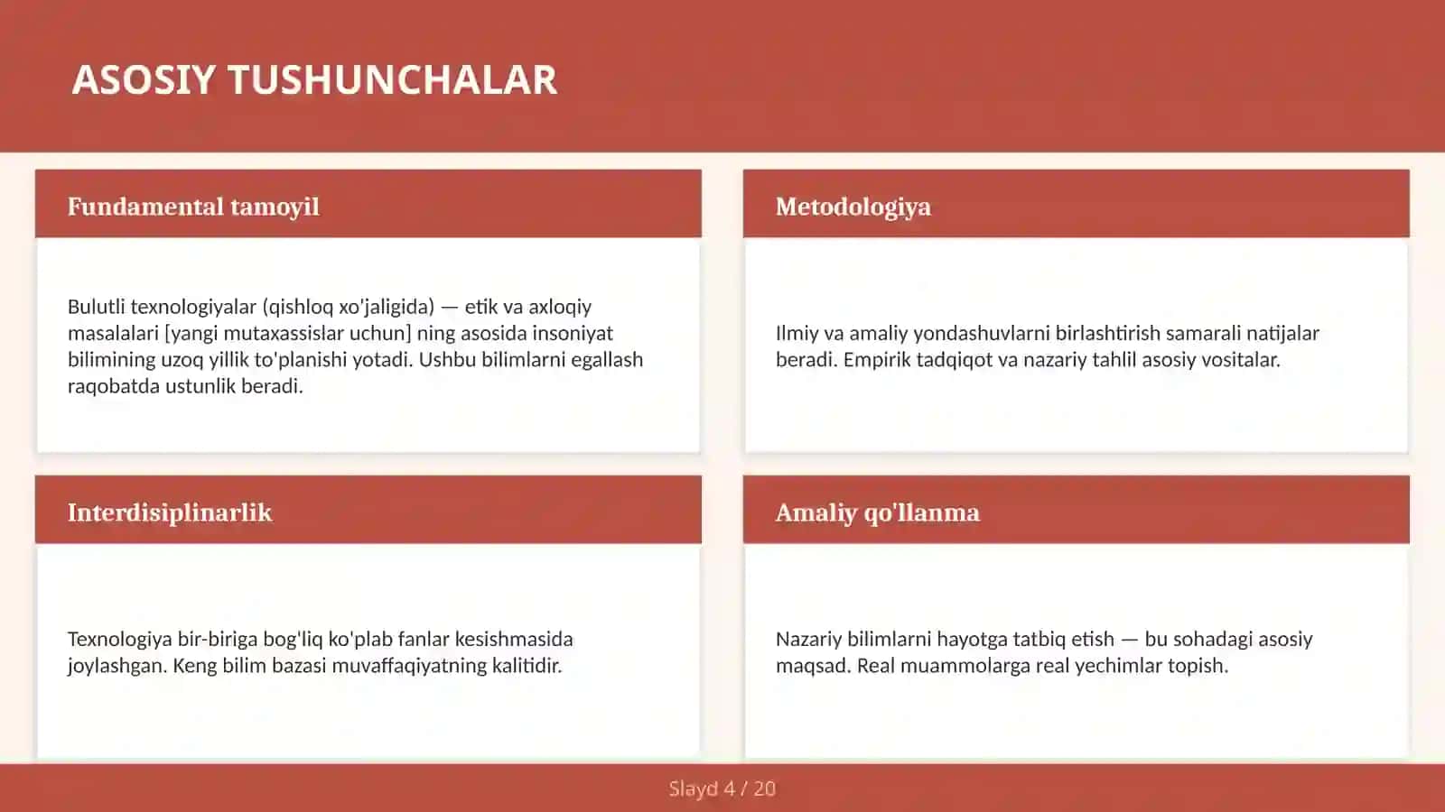 Bulutli texnologiyalar (qishloq xo'jaligida) — etik va axloqiy masalalari [yangi mutaxassislar uchun] 4