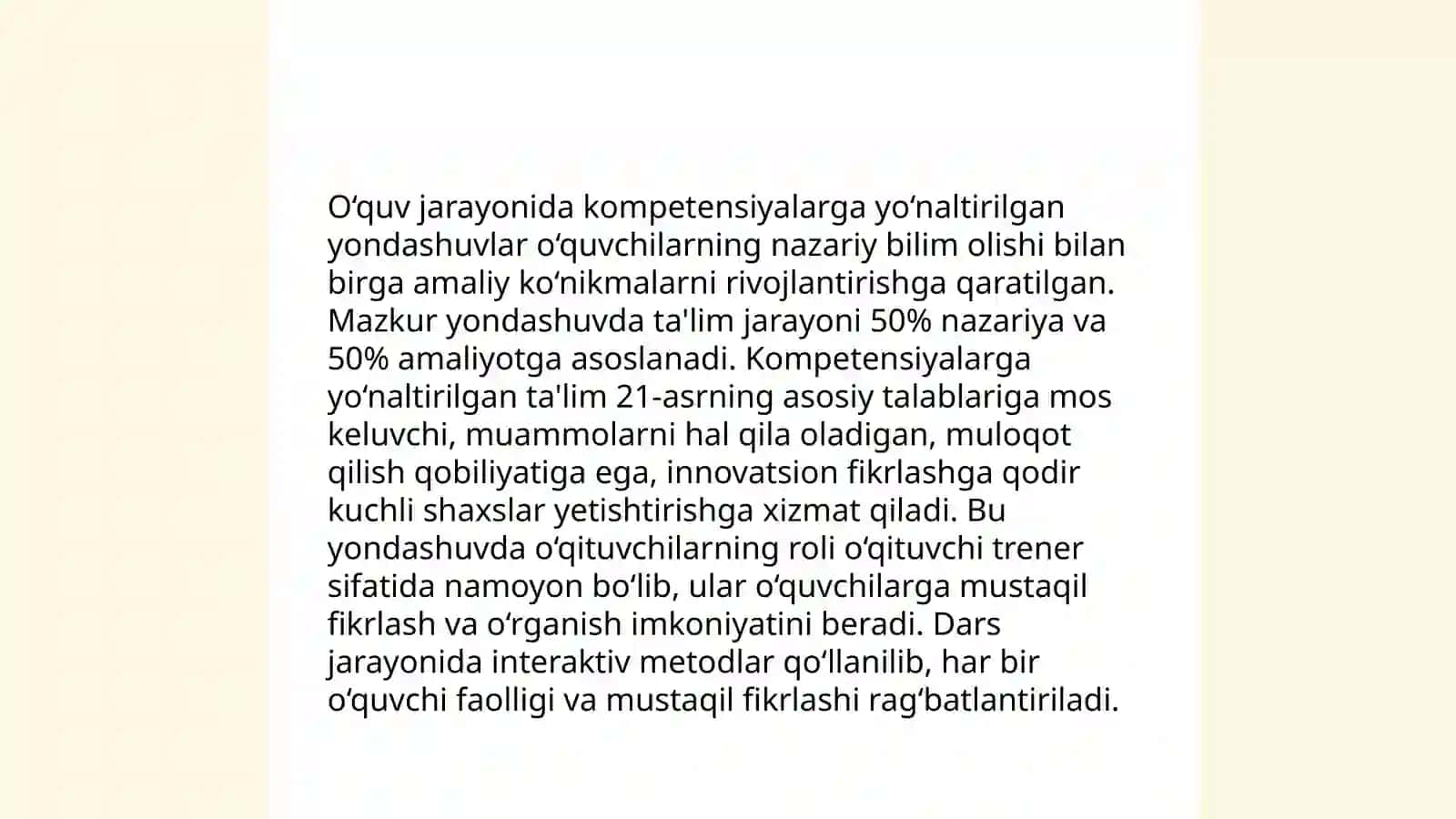 Kompitensiyalarni shakillantirish usul va vositalari 4