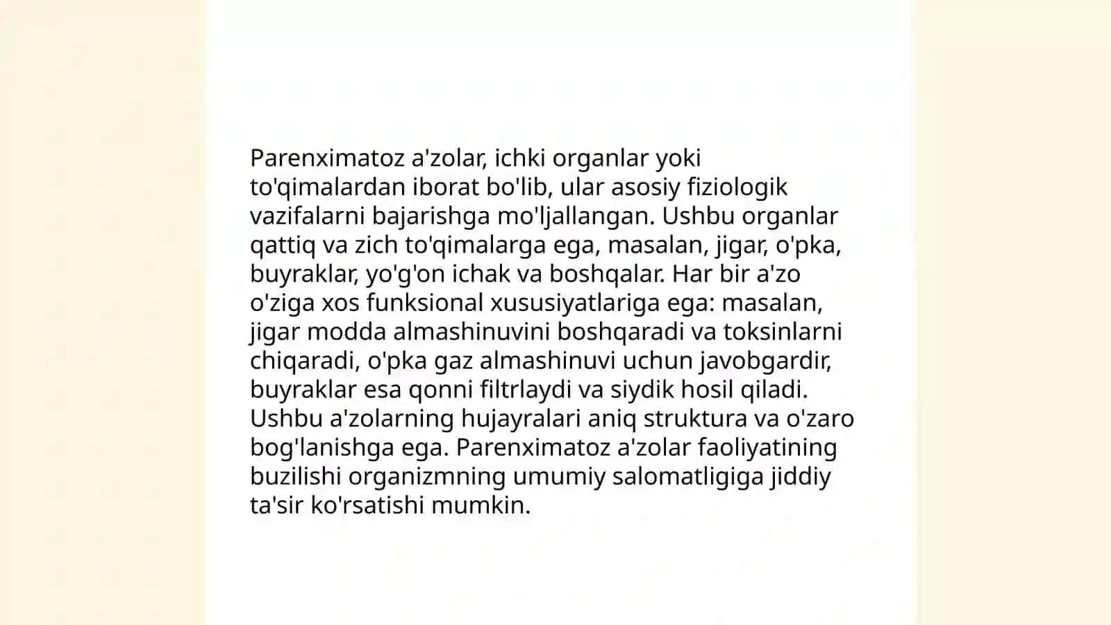 Ichki aʼzolar haqida tushuncha 4