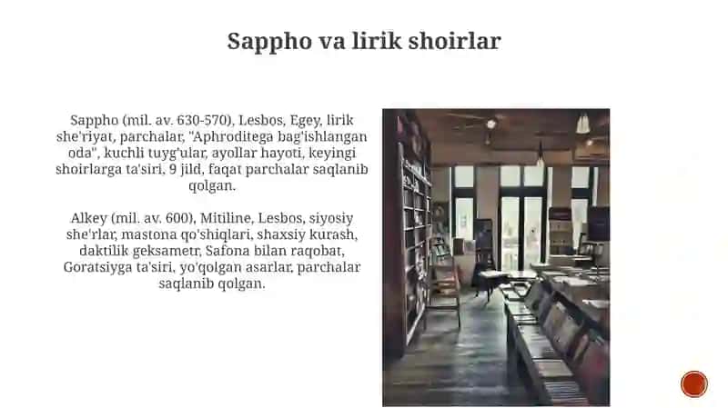 Elinizim Davri va Yunon adabiyoti 4