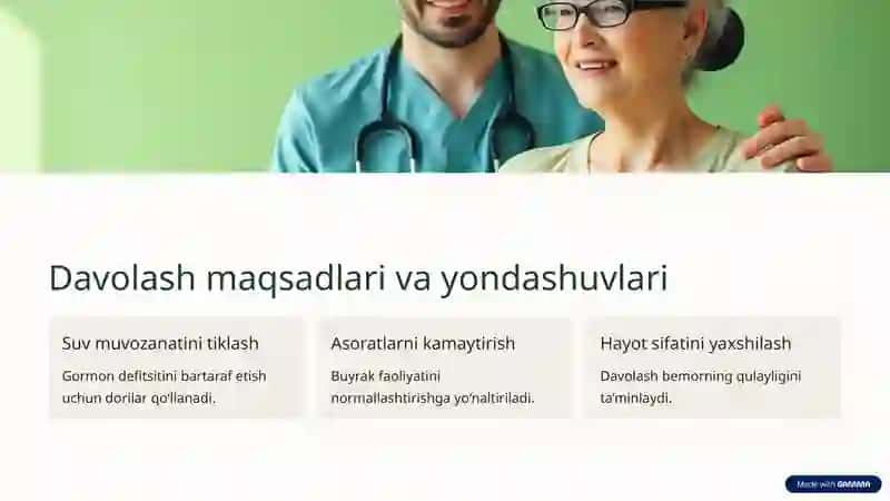 Qandsiz diabetni davolash uchun dorilar 4