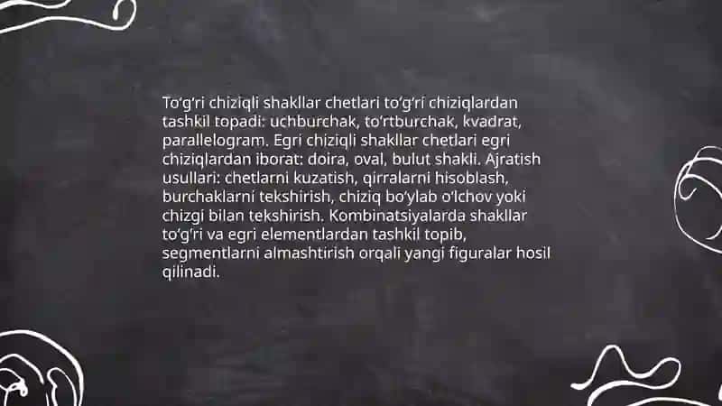 Figuralarni farqlay olish, qismlarga boʻlish, qisimlardan figuralar hosil qilish 4
