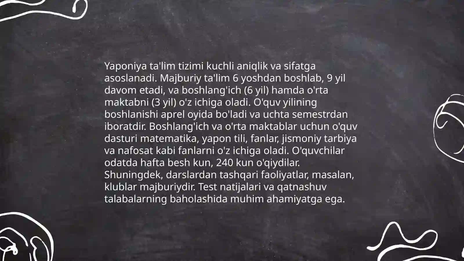 Iqtisodiy rivojlangan mamlakatlarda ta‘lim tizimi(AQSH,Yaponiya,Janubiy Koreya va boshqalar) 4