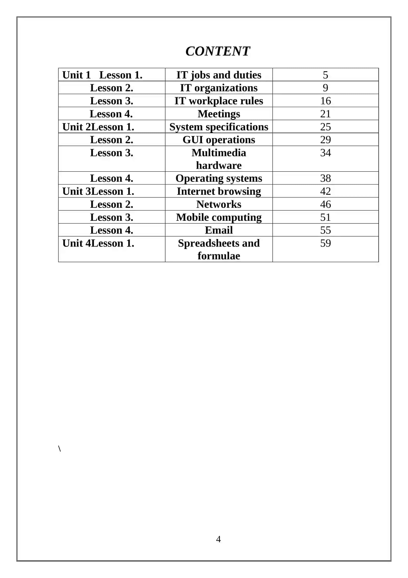 ENGLISH FOR INFORMATION TECHNOLOGY 2-WORKBOOK- 1 4