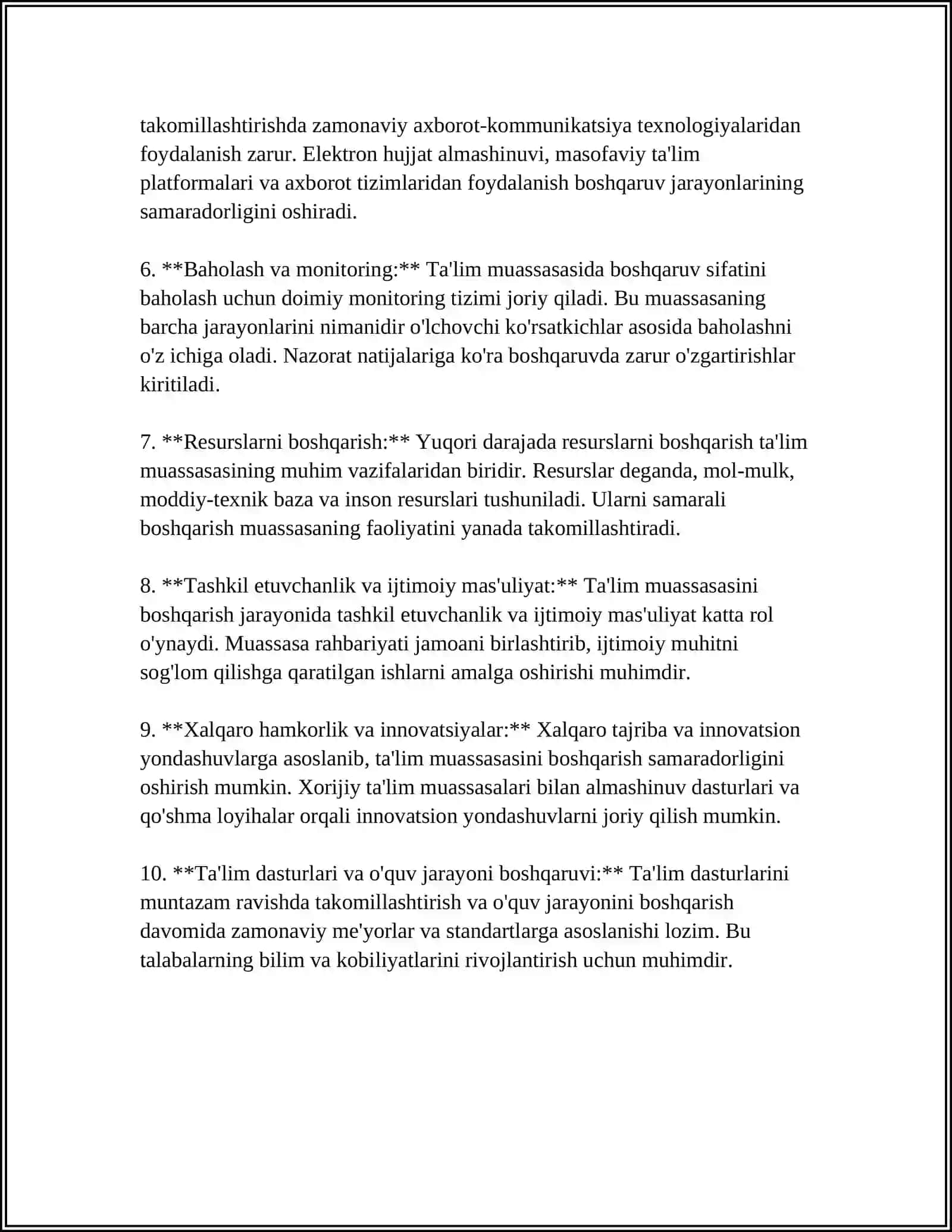MAKTABNI BOSHQARISH VA UNGA RAHBARLIK QILISHNING QONUN QOIDALARI 4