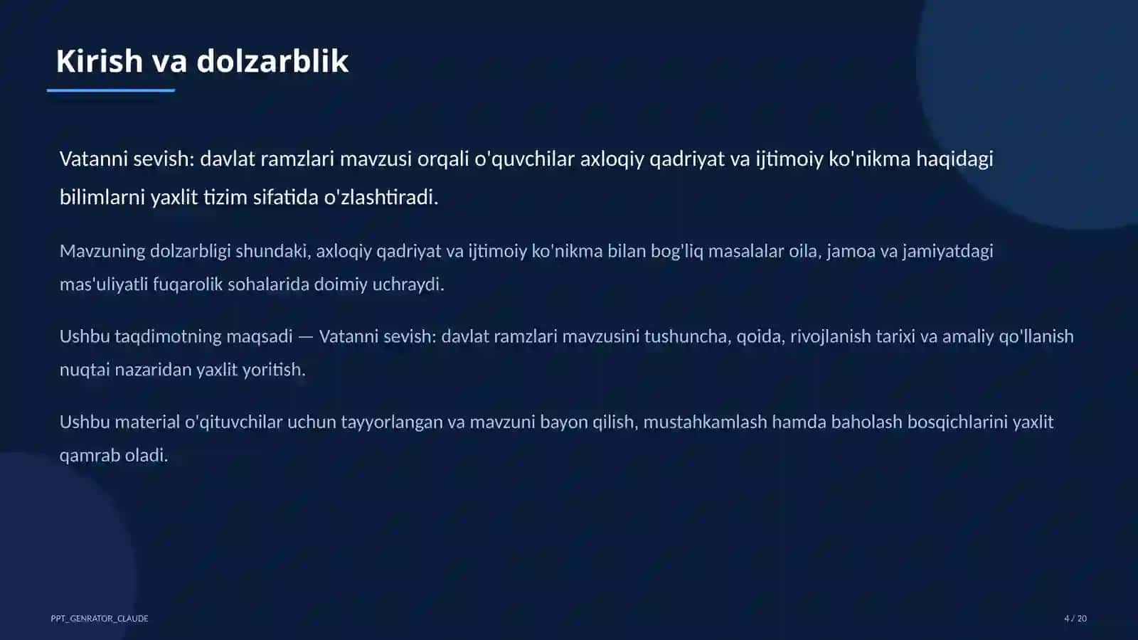 Vatanni sevish: davlat ramzlari (3-sinf) 4