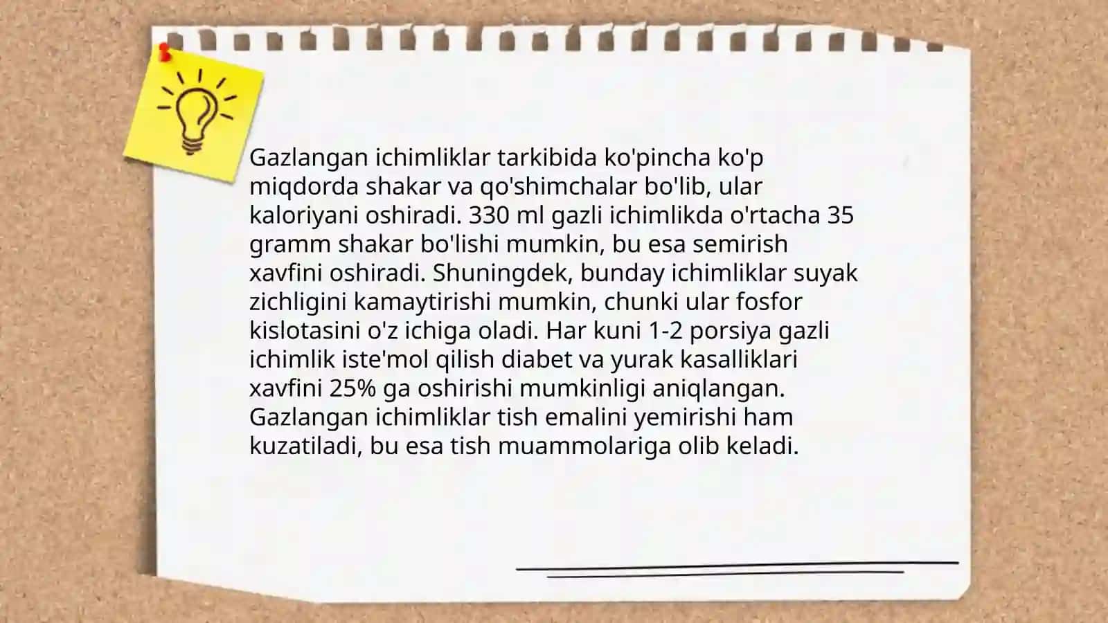 Gazli ichimliklarni inson salomatligiga taʼsiri, matematik tahlil qilish va meʼyorini aniqlash 4