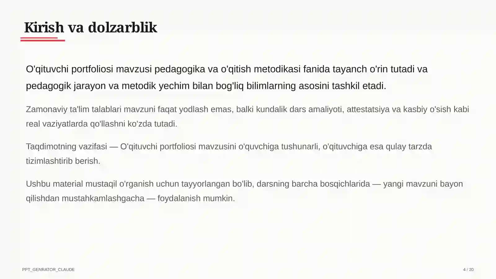 O'qituvchi portfoliosi 4