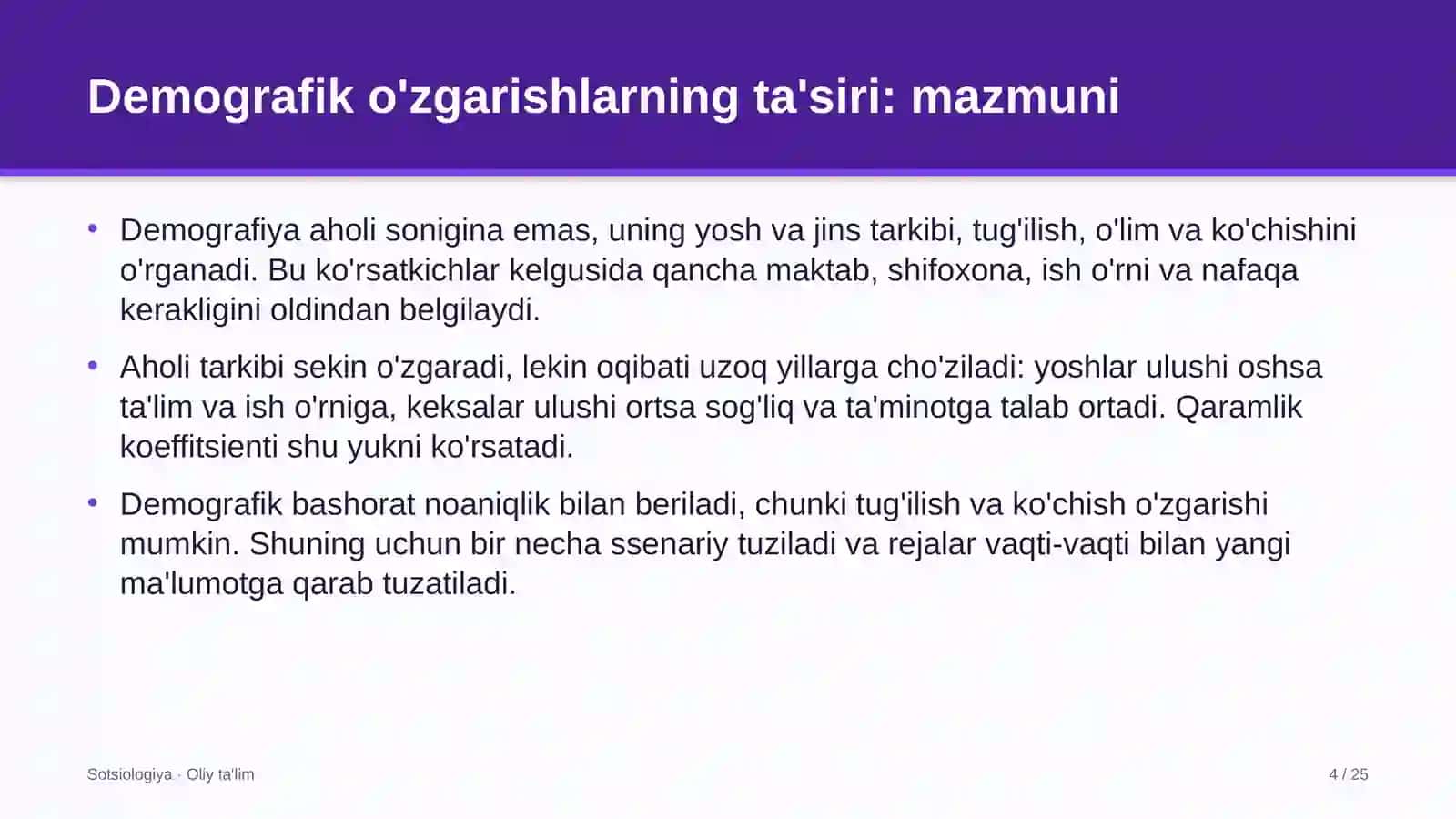 gazni qayta ishlash zavodlarida demografik o'zgarishlarning ta'siri 3554 4
