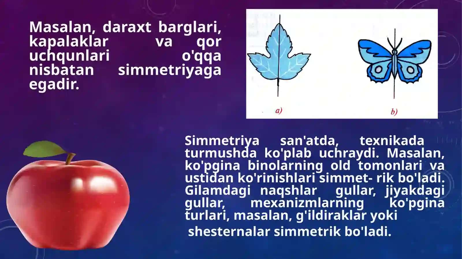 Simmetrik shaklar va ularning simmetriya o'qlarini topish 4