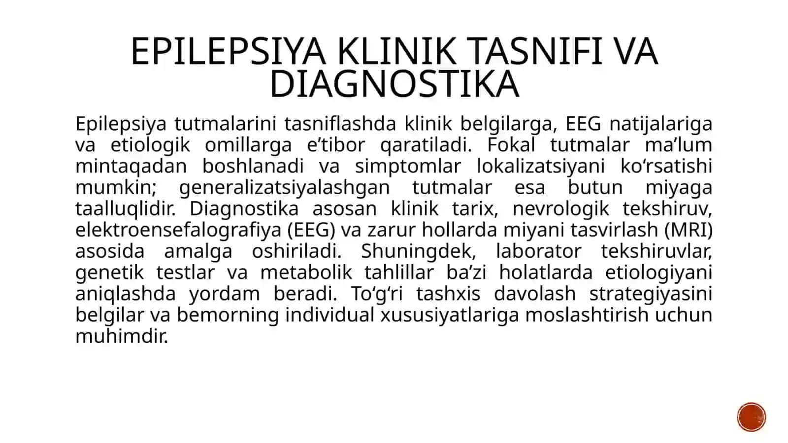 Epilepsiyaga qarshi vositalar. Litiy tuzlari. Sedativ vositalar 4