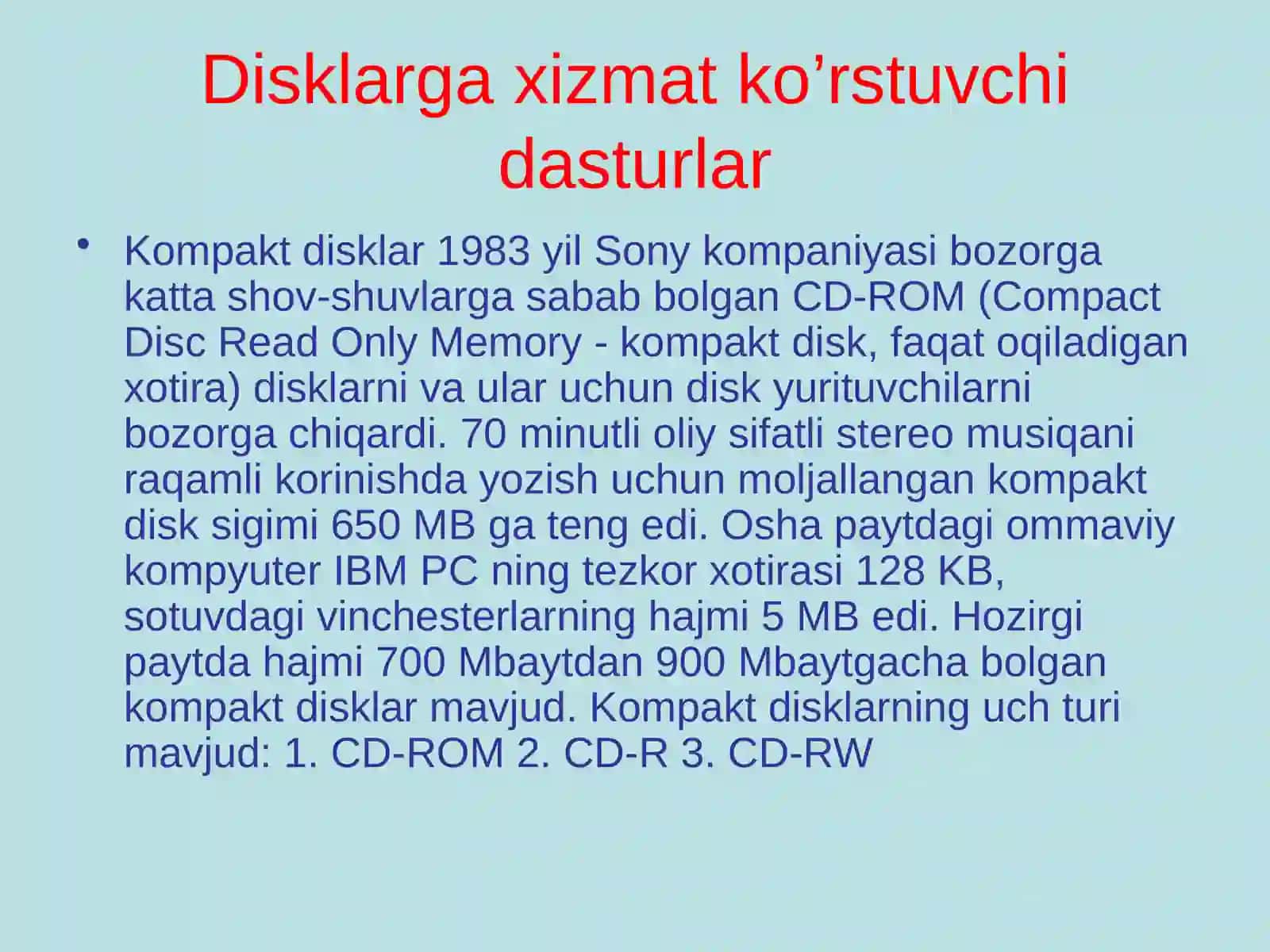 Kompyuter dasturlari 4