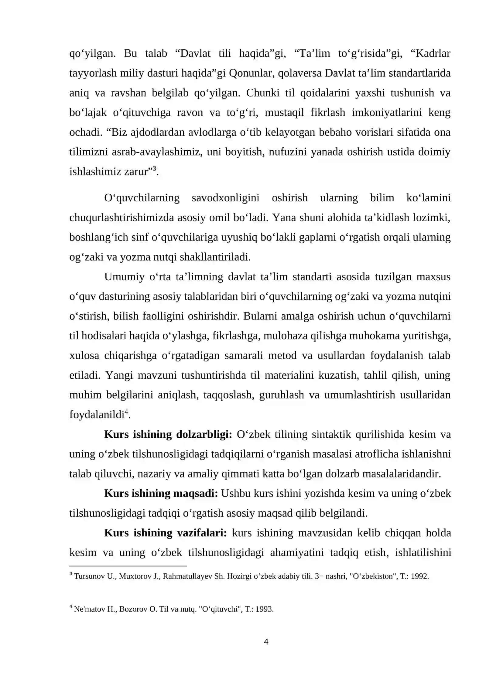 Kesim va uning oʻzbek tilshunosligidagi tadqiqi 2 4