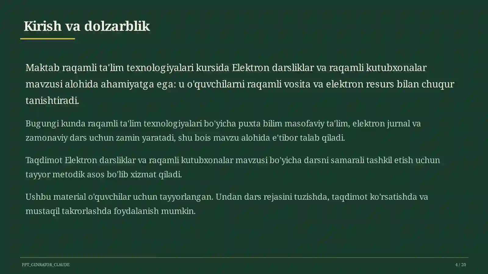 Elektron darsliklar va raqamli kutubxonalar 4