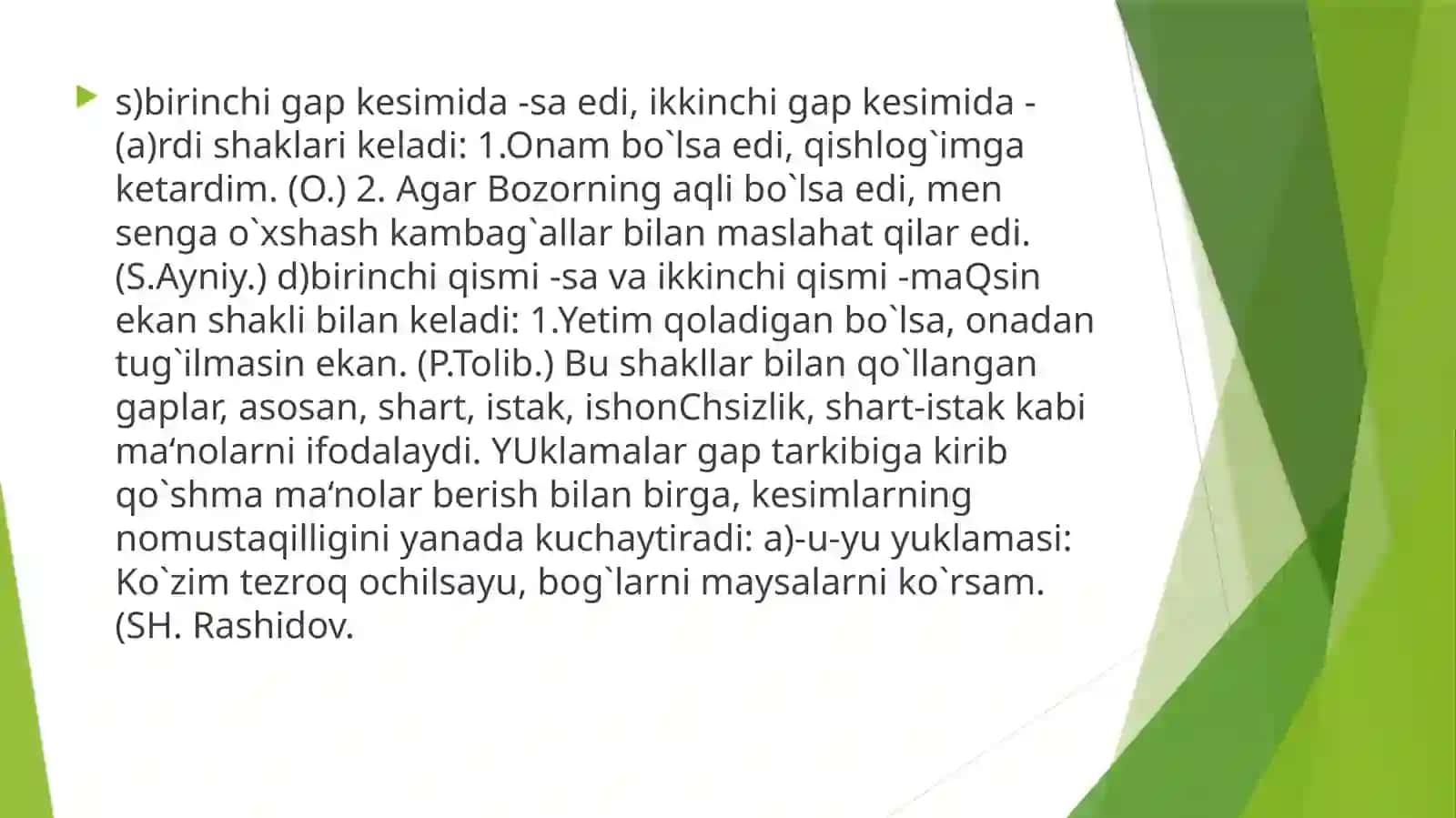 Mutanosibbog`lanishli qo`shma gaplar 4