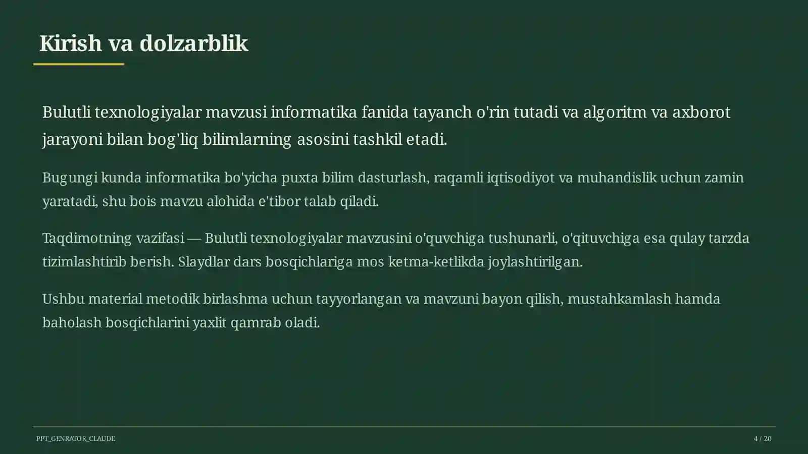 Bulutli texnologiyalar (11-sinf) 4
