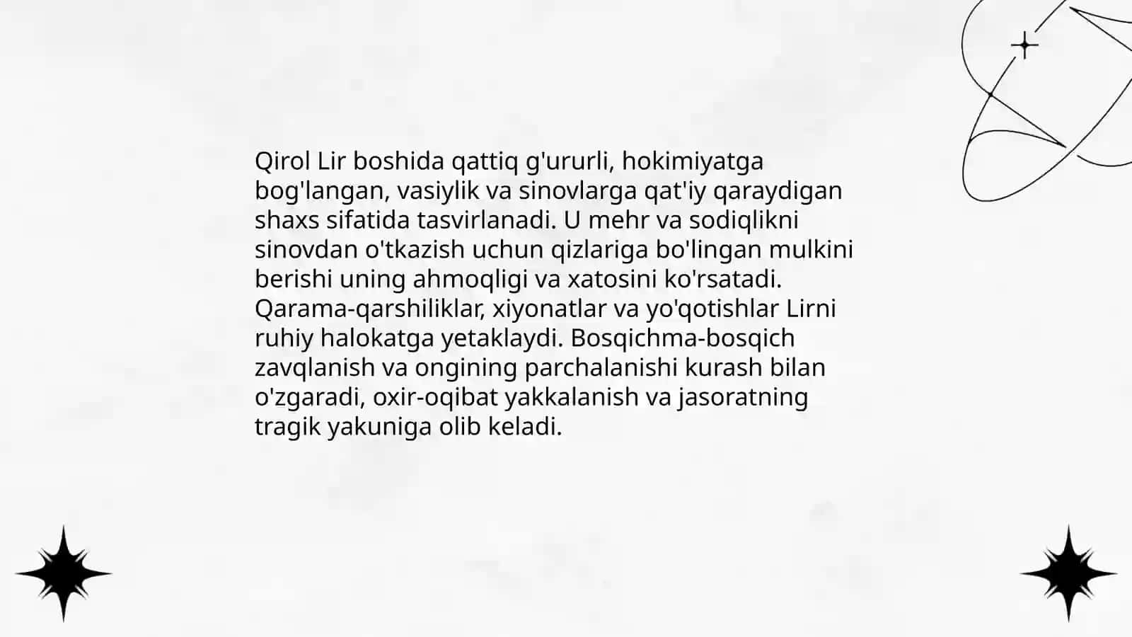 Shekspirning Qiro Lir asaridn 4