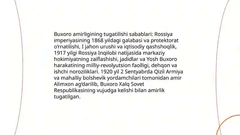 Xiva xonligi Buxoro amirligi tugatillishi 4